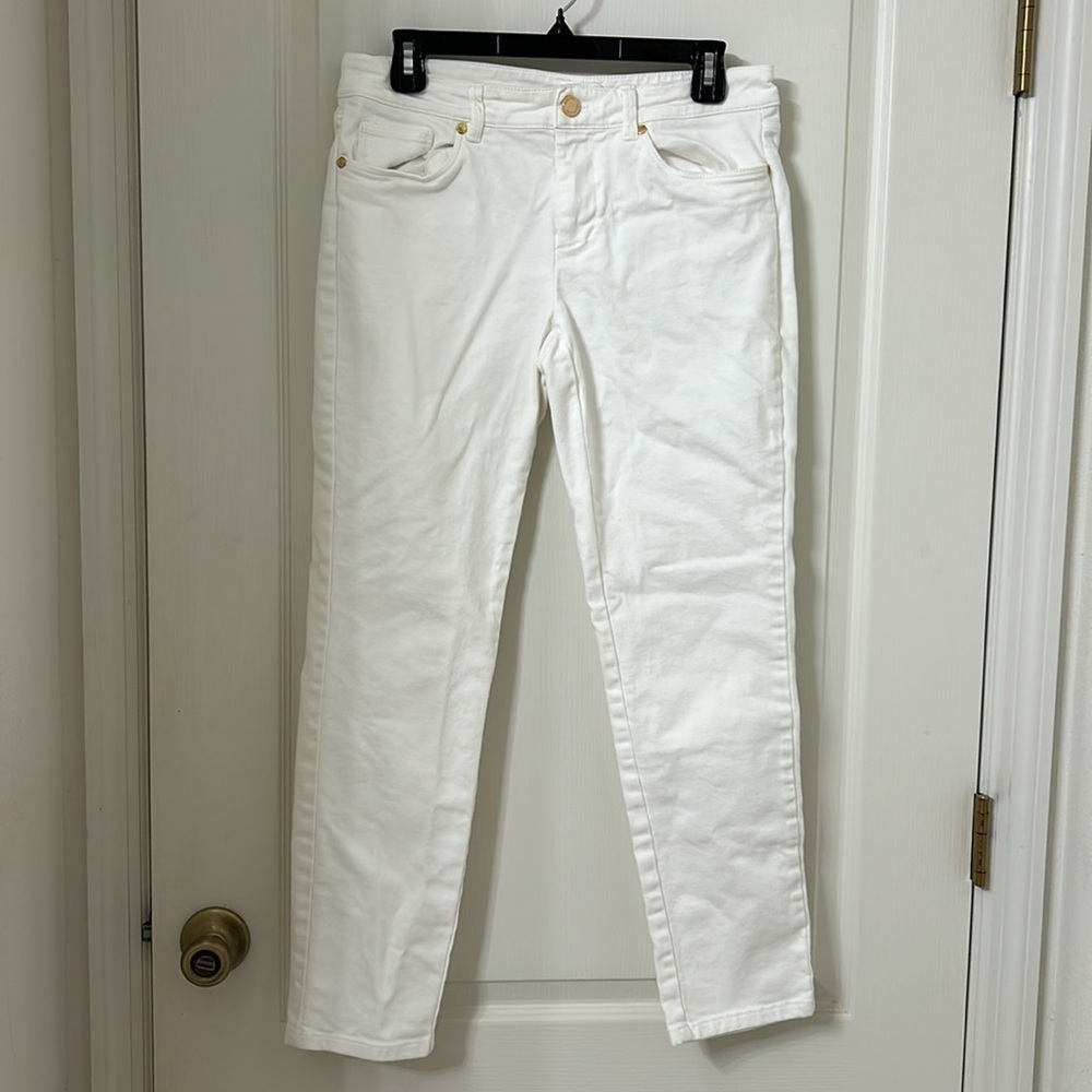 Brooks Brothers White Straight Leg Jean Sz 4